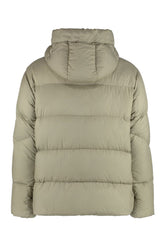 Alpine hooded nylon down jacket